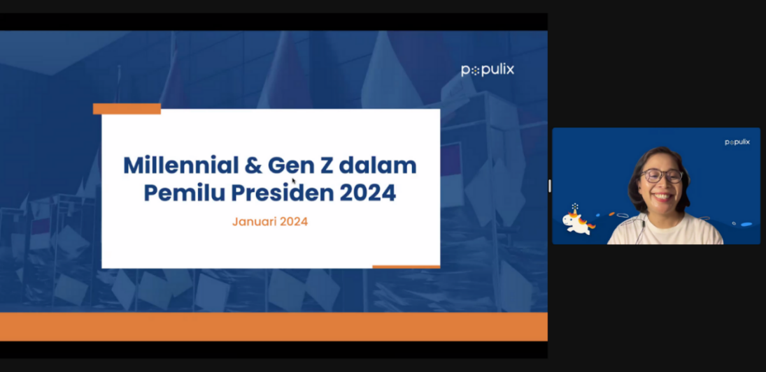 Survei Pilpres Populix terkait Pemilih Muda Gen Z & Milenial